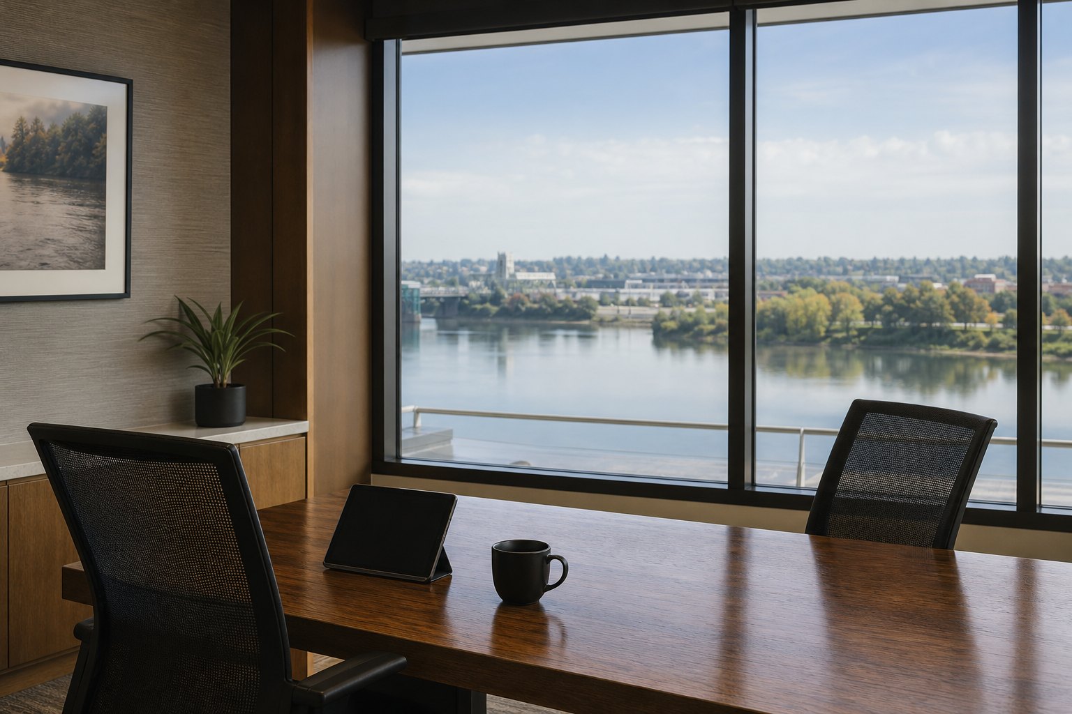 Meeting room at the Portland branch